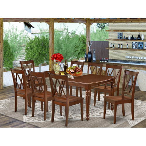 August Grove® Kulick Extendable Rubberwood Solid Wood Dining Set